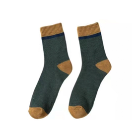 Herren Socken aus verdicktem Frottee dunkelgrün